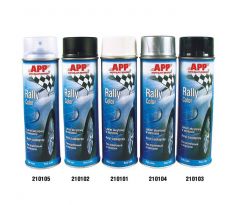 APP Rally spray,  biely lesklý  - 500ml