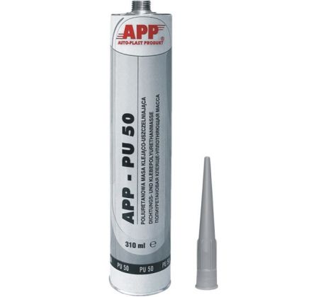 APP PU 50 FC Lepiaci a tesniaci čierny polyuretánový tmel v kartuši 310ml