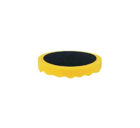 Leštiaci kotúč APP žltý profilovaný - stredný, suchý zips 150mm - hr. 2,5cm