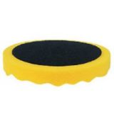 Leštiaci kotúč APP žltý profilovaný - stredný, suchý zips 180mm - hr. 2,5cm