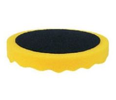 Leštiaci kotúč APP žltý profilovaný - stredný, suchý zips 180mm - hr. 2,5cm