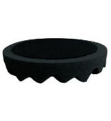 Leštiaci kotúč APP čierny profilovaný, mäkký, suchý zips 180mm - hr. 2,5cm