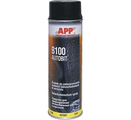 APP B100 bitúmenová ochrana podvozku, sprej 500ml čierny