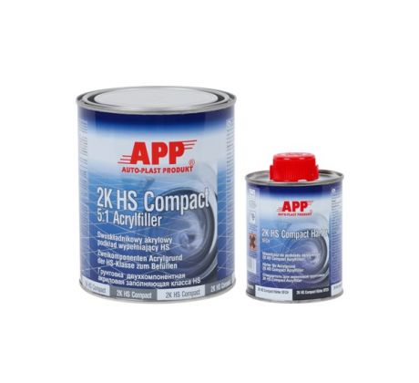 Plnič APP 2K HS Compact Acryfiller 5:1 šedý + tužidlo 1 l